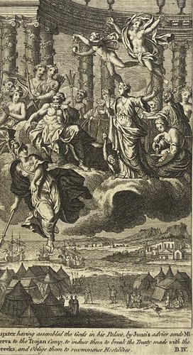 Trojan war réunion des - des, dieux
