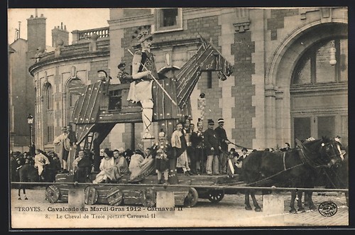 Cpa troyes cavalcata del - cavalcata,