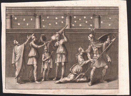 1742 rare gravure virgile - rare,