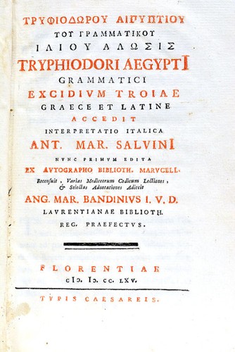 Livre ancien tryphodorus - livre, la